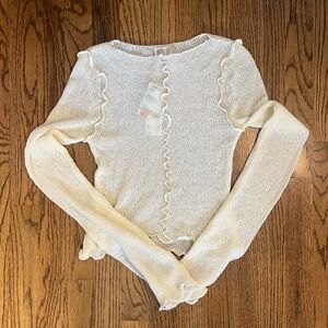 NWT: BDG cream knit top